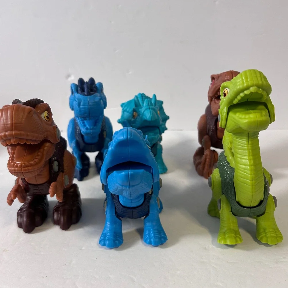 Take Apart Dinosaur Toys for Kids STEM Learning Building Set of 6 T-Rex Multi